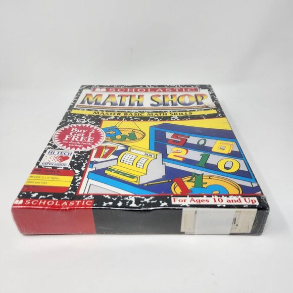 Vintage Scholastic Math Shop Sealed Master Math Skills, Floppy Disc Software - Picture 4 of 8